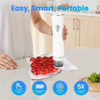 Wireless Handheld Vacuum Sealer with Visible Tank
