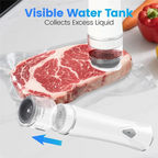 Wireless Handheld Vacuum Sealer with Visible Tank