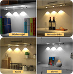 Rechargeable LED Under-Cabinet Light Bar – Dimmable, Motion Sensor & Touch Control.