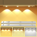 Rechargeable LED Under-Cabinet Light Bar – Dimmable, Motion Sensor & Touch Control.