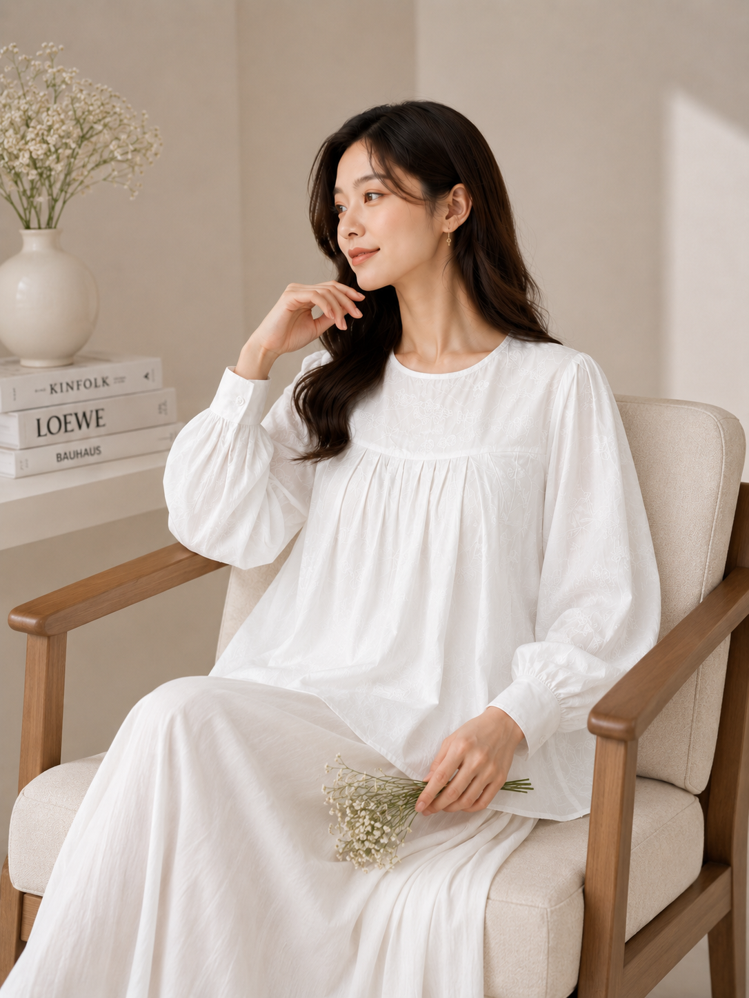 HANEUL SATIN BLOOM TOP