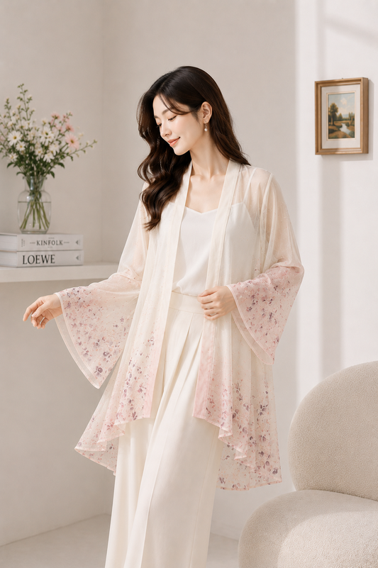 FLOWY OUTER FLORAL - KOREAN WEAR