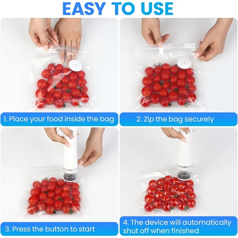 Wireless Handheld Vacuum Sealer with Visible Tank