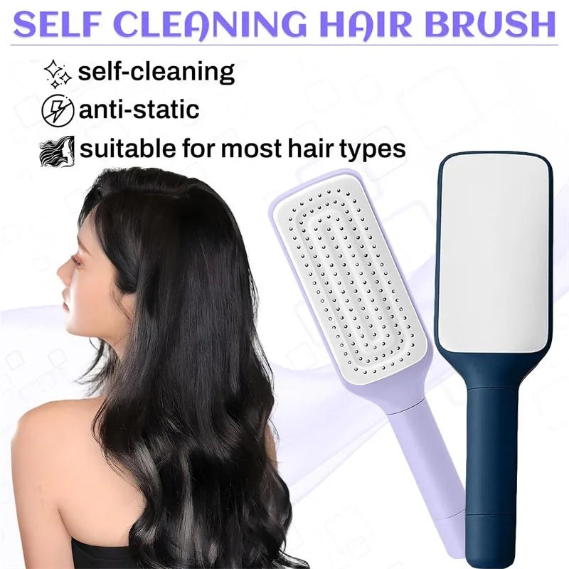 Self Cleaning Hairbrush