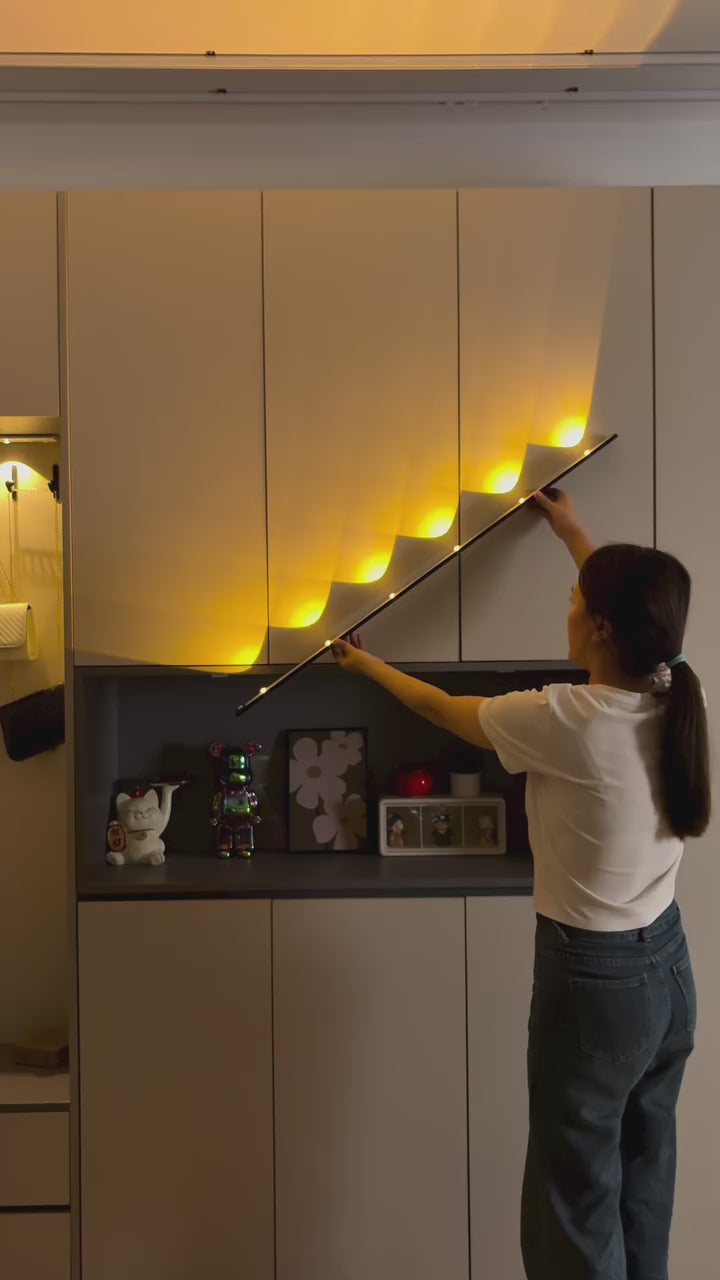 Rechargeable LED Under-Cabinet Light Bar – Dimmable, Motion Sensor & Touch Control.